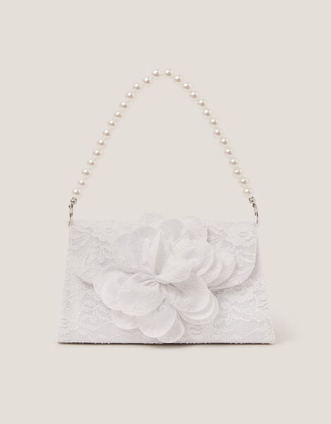 Mini Flower Lace Bridesmaid Bag, , large