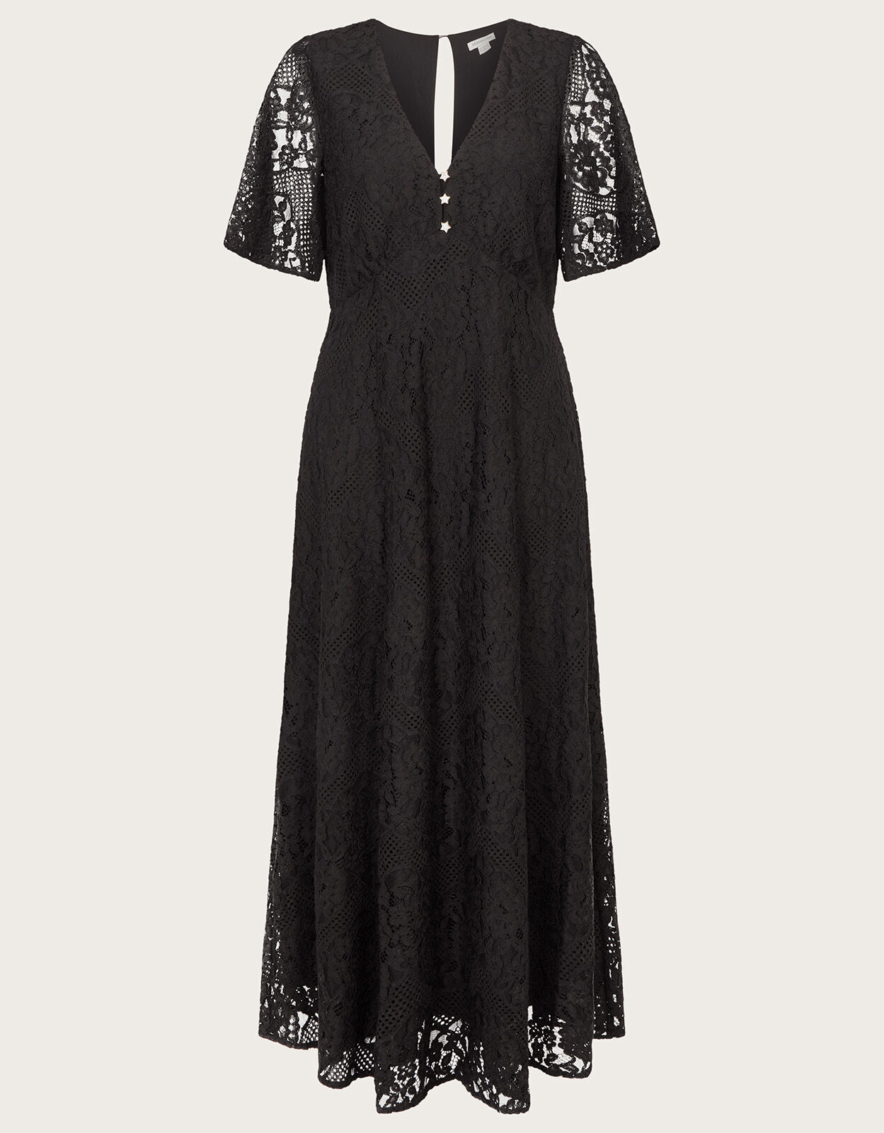 Lucia Lace Tea Dress Black
