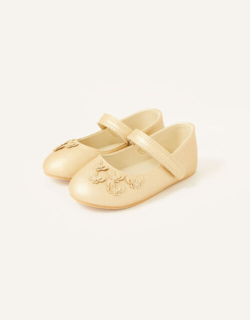 Butterfly Walker Shoes Gold First Walking Toddler Shoes Monsoon Global