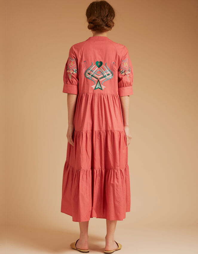 Tallulah and Hop Juliet Long Embroidered Dress, Pink (PINK), large