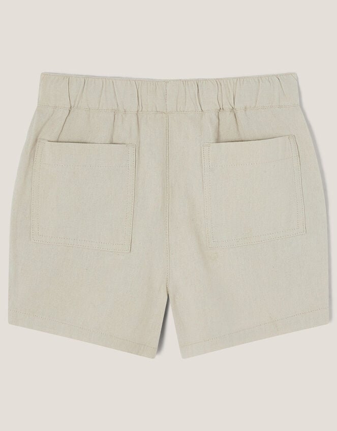 Plain Drawstring Shorts, Natural (STONE), large