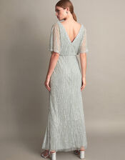 Elizabeth Embellished Maxi Dress, Green (GREEN), large