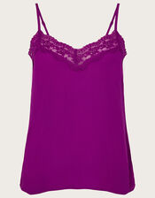 Clara Lace Cami Top with LENZING™ ECOVERO™	, Pink (PINK), large