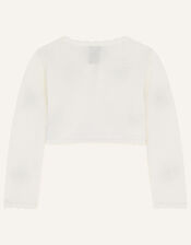 Baby Butterfly Cardigan, Ivory (IVORY), large