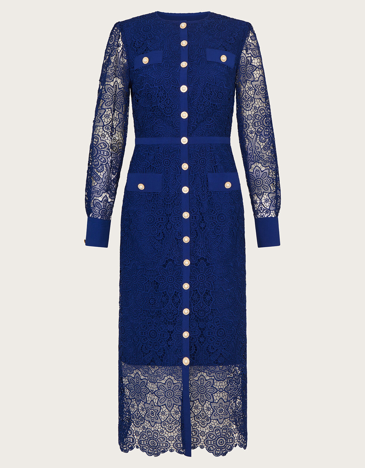 Reyna Lace Dress Blue