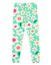 Frugi Leona Printed Leggings, Green (GREEN), large
