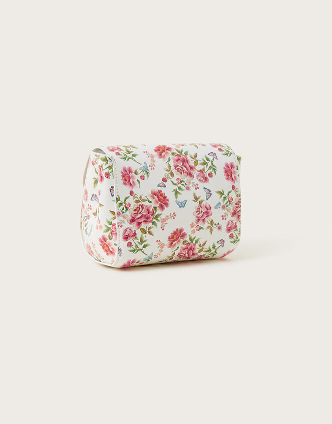 Artisan Rose Print Patent Bag, , large