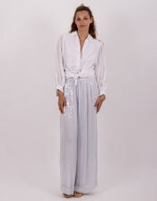 Sundress Janis Sequin Wide Leg Trousers, Blue (LIGHT BLUE), large