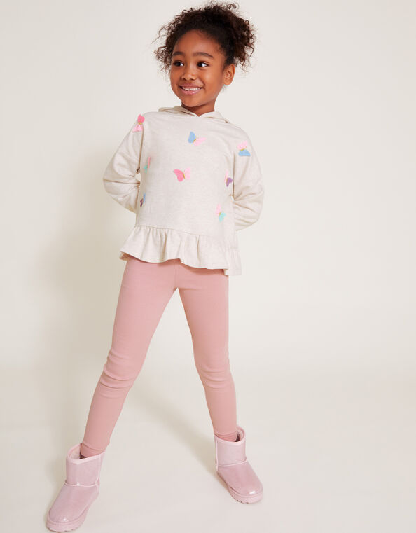 Peplum Hoodie and Leggings Set, Camel (OATMEAL), large