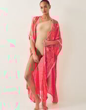 Abby Bandhani Sequin Beach Cover-Up, , large