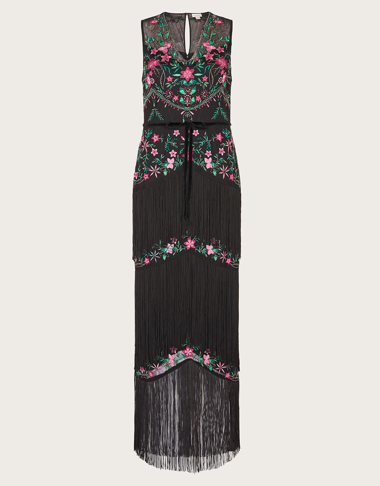 Monsoon fringe outlet dress
