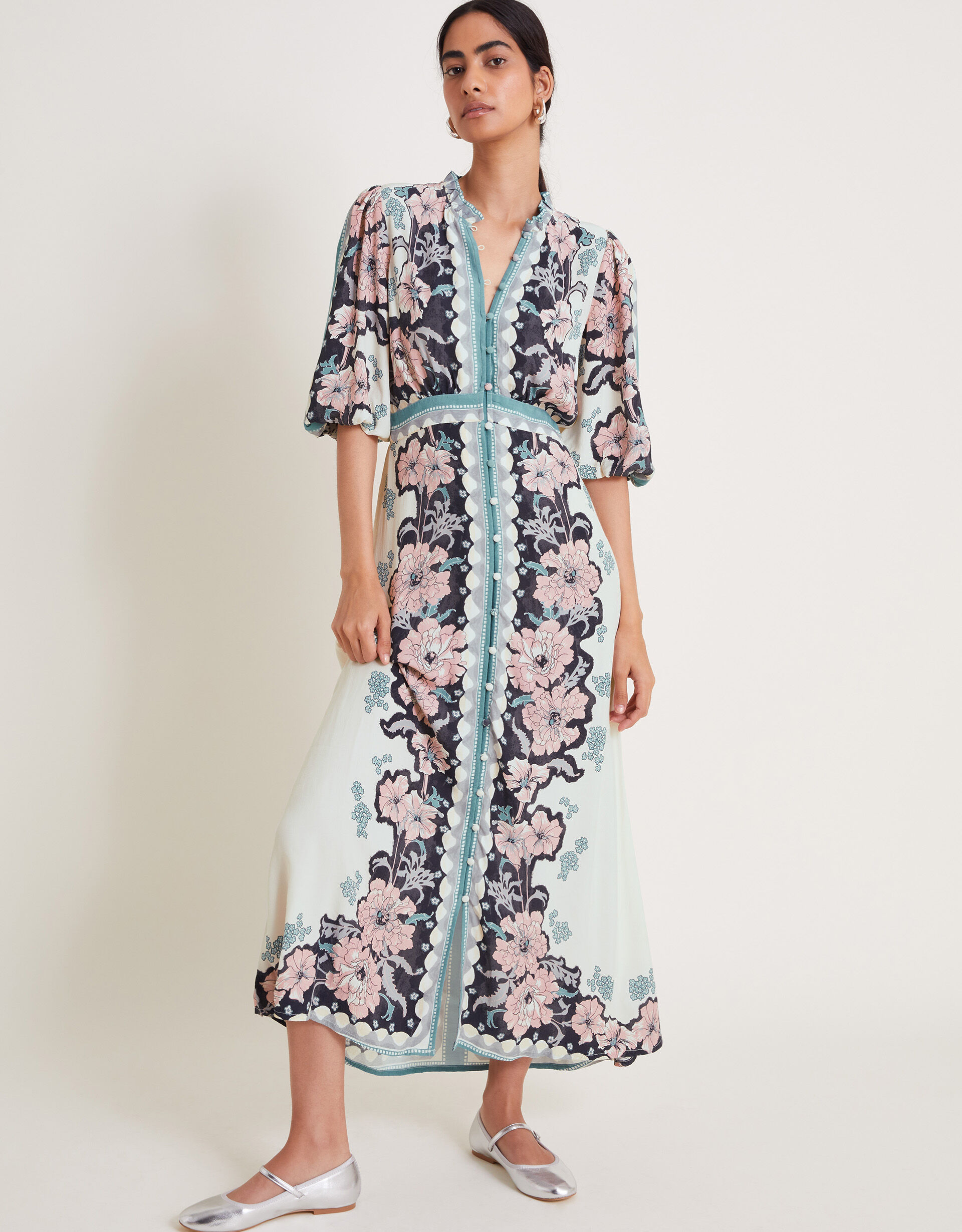Catherine Floral Midi Dress