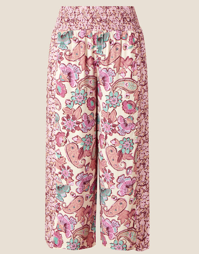 Floral Border Print Trousers in LENZING™ ECOVERO™ Ivory | Sarongs | Monsoon