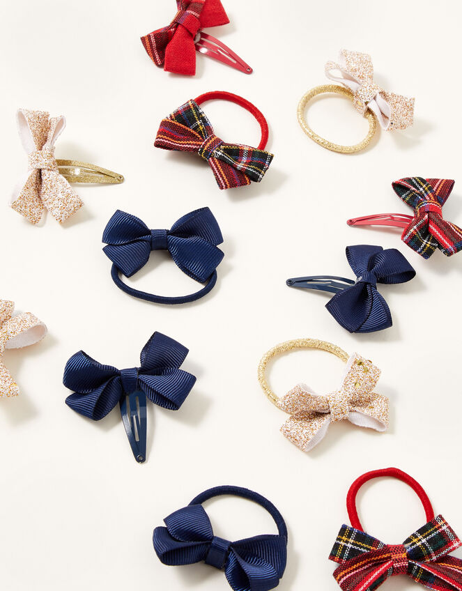 School Bow Hair Accessory Set, , large