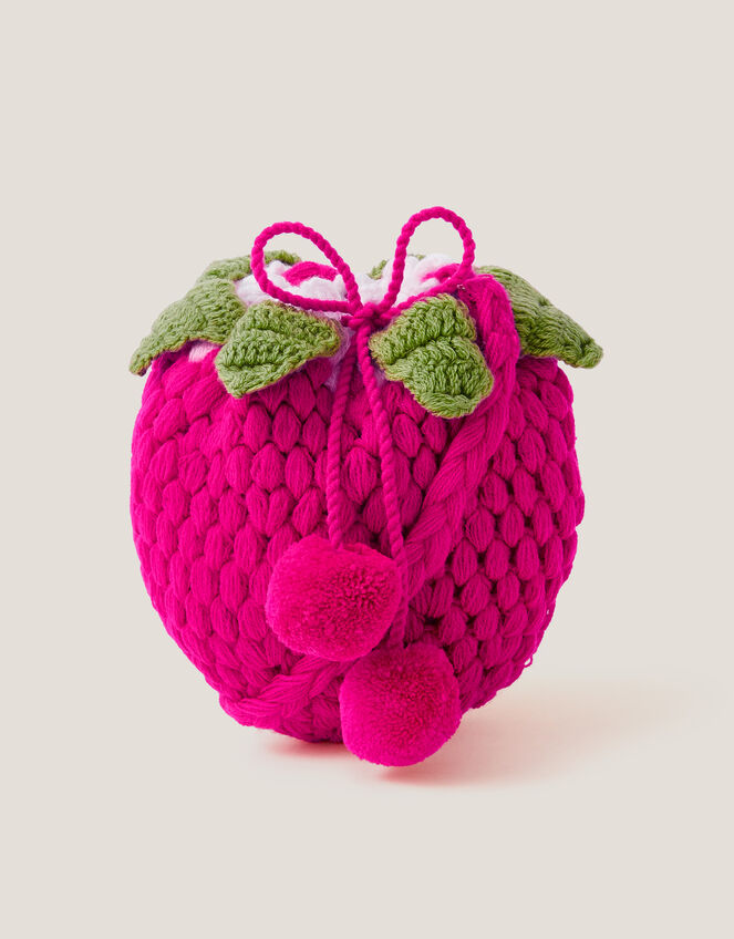 Knitted Strawberry Bag, , large