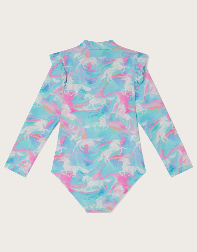 Marble Unicorn Swimsuit with UPF50+ Protection, Multi (MULTI), large