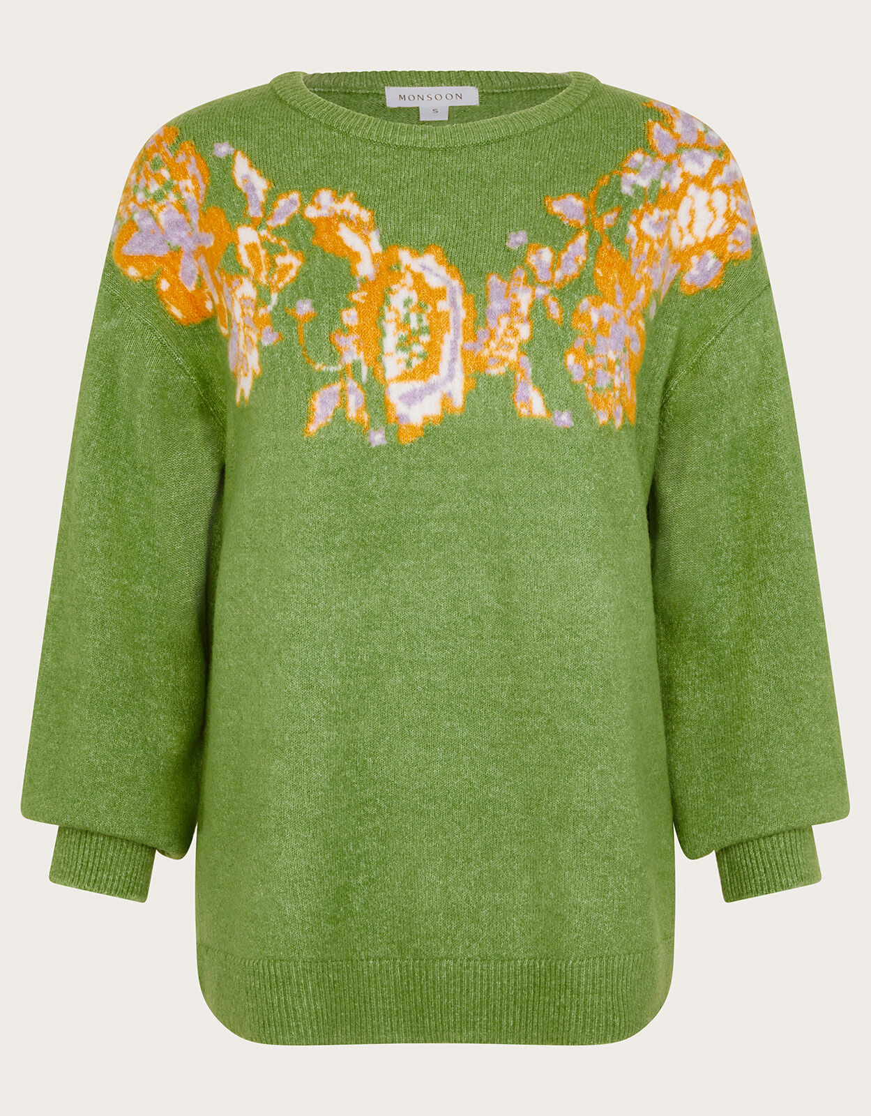 Monsoon green jumper clearance