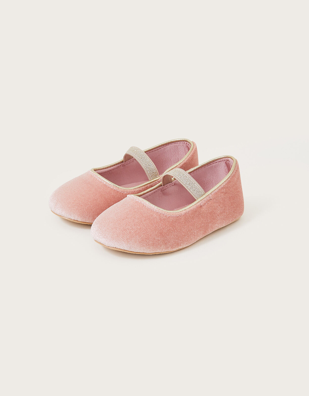 Velvet Walker Shoes Pink