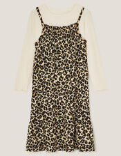 Animal Print Dress & Top Set, Multi (MULTI), large
