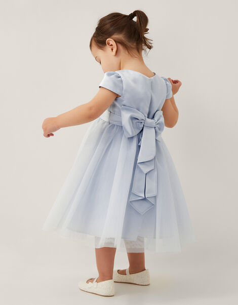 Baby Tulle Bridesmaid Dress, Blue (PALE BLUE), large