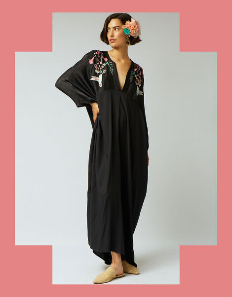 Tallulah and Hope Embroidered Maxi Kaftan, , large