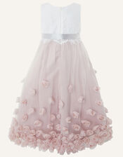 Ianthe 3D Flower Dress, Pink (DUSKY PINK), large