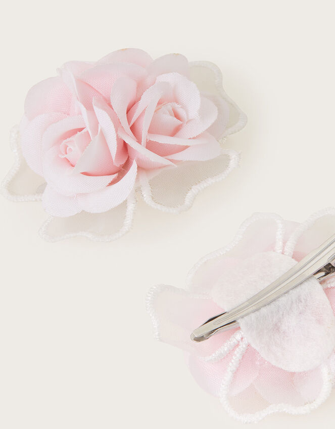Ombre Triple Flower Clips Set of Two, , large