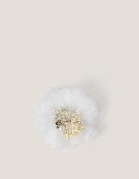 Flower Fascinator Hair Clip, , large