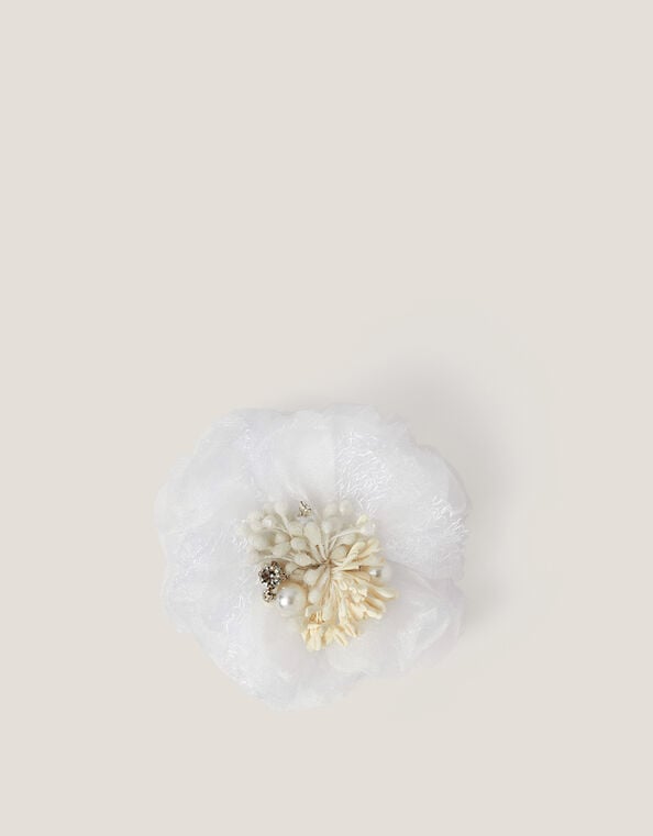 Flower Fascinator Hair Clip, , large