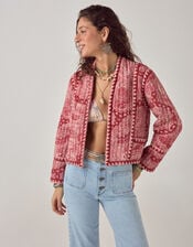 Maison Hotel Sujata Paisley Quilted Jacket, Red (RED), large