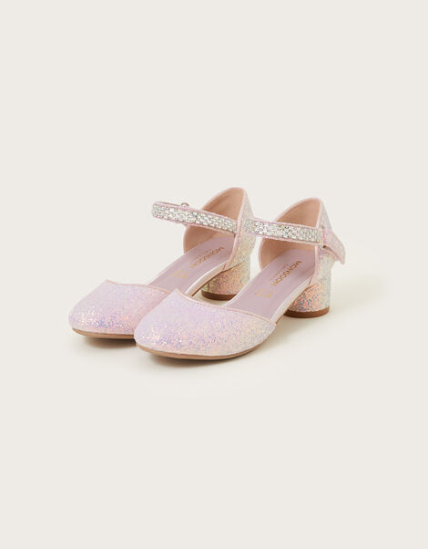 Jojo Iridescent Two-Part Heels  Silver, Silver (SILVER), large