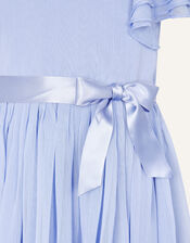 Daffodil Chiffon Dress, Blue (BLUE), large