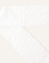 Flower Lacey Tights, White (WHITE), large