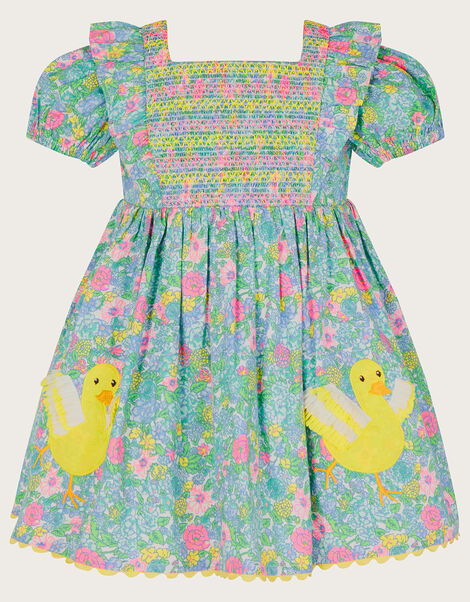Baby Spring Chick Ditsy Print Dress Green, Green (GREEN), large
