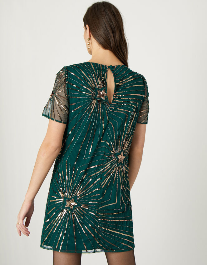 Katherine Embellished Tunic Dress, Green (GREEN), large