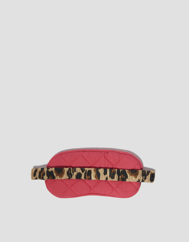 Leopard Print Eye Mask, Natural (NEUTRAL), large