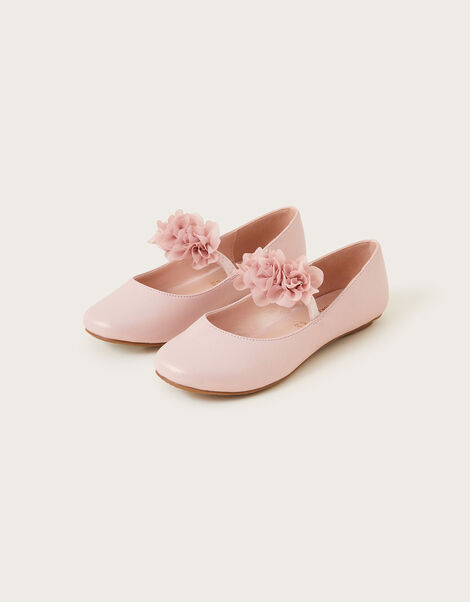 Corsage Ballerina Flats, Pink (PINK), large