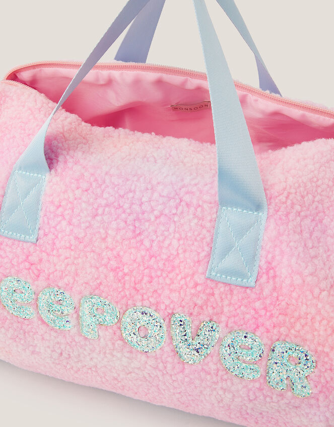 Unicorn Borg Sleepover Duffle Bag, , large