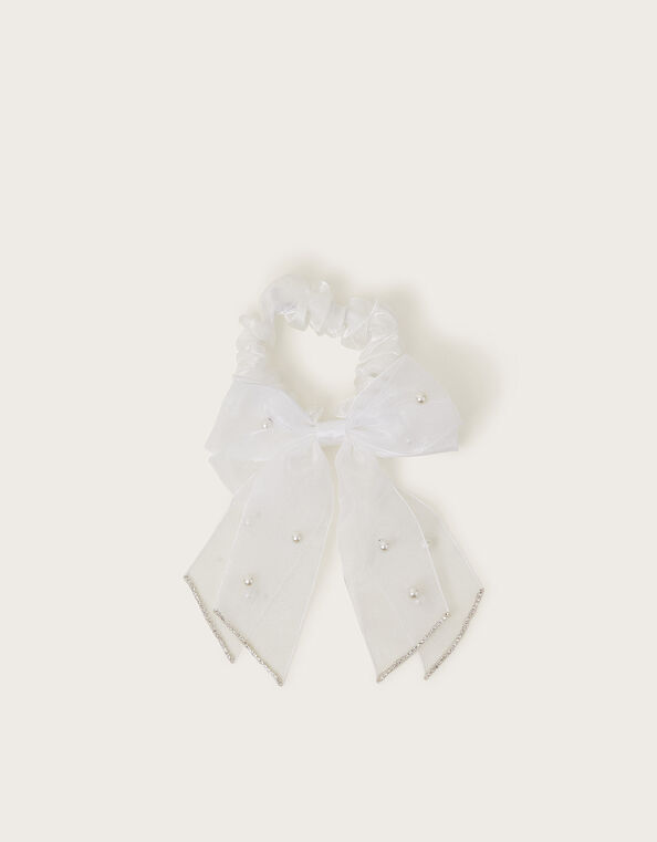 Communion Bow Scrunchie, , large