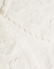 3D Petal Cardigan, Ivory (IVORY), large