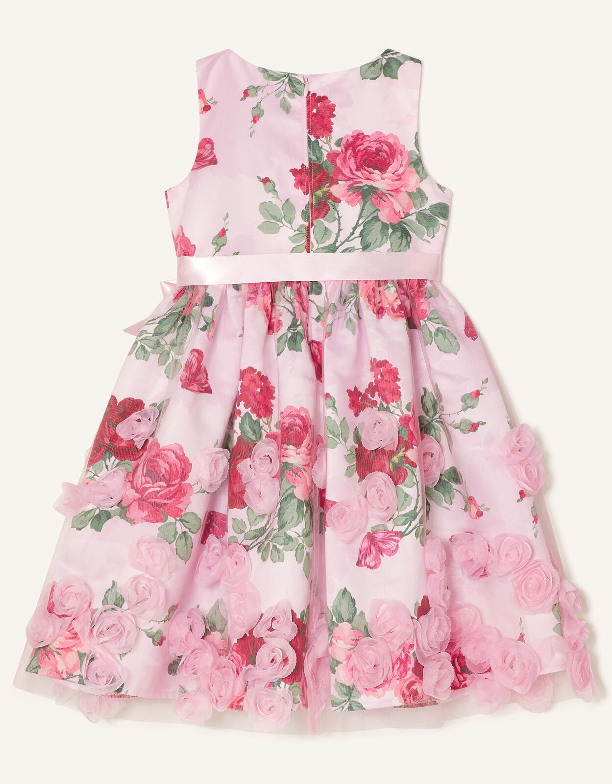 3D Rose Dress Pink