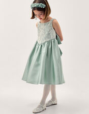 Juno Lace Bodice Party Dress, Green (SAGE), large