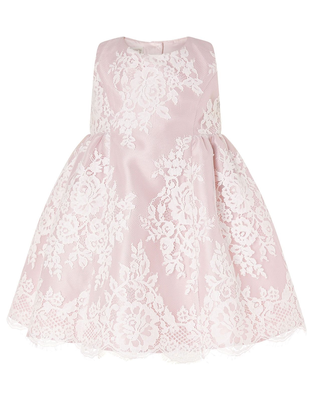 Pink lace shop baby dress