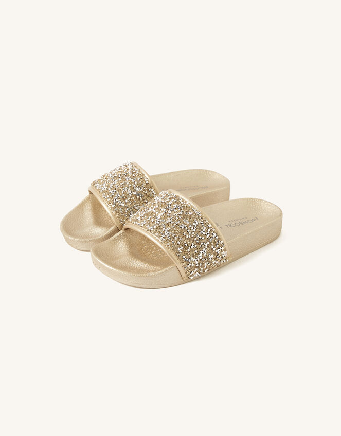 Glitter Sliders, Gold (GOLD), large
