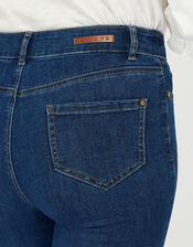 Iris Short Length Jeans with Organic Cotton and Recycled Polyester, Blue (DENIM BLUE), large