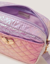 Iridescent Quilted Crossbody Bag, , large