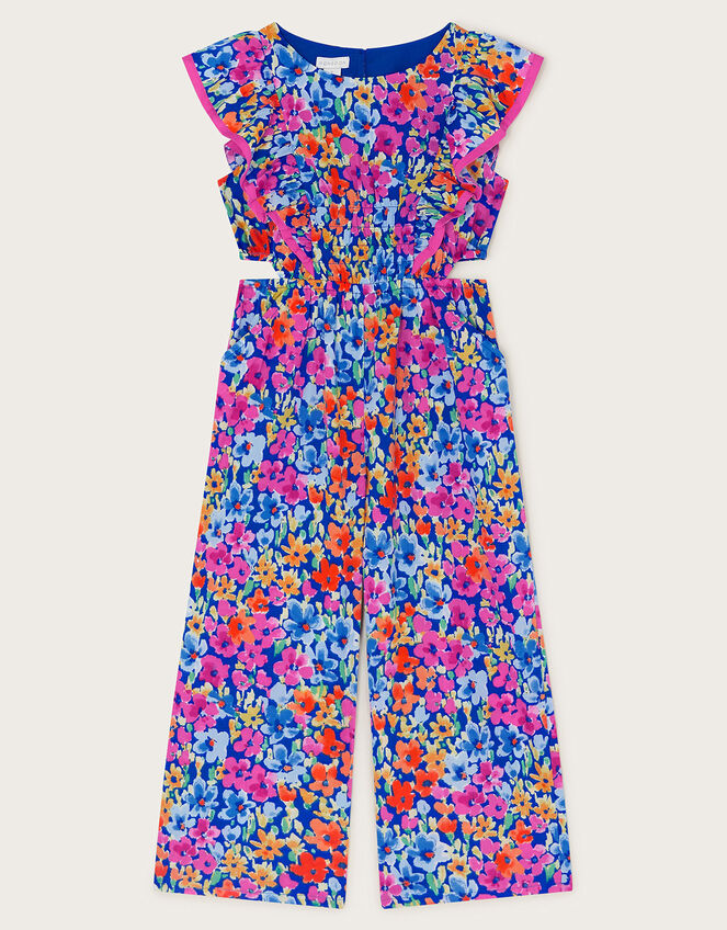 Bright Abstract Jumpsuit, Blue (BLUE), large
