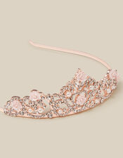 Amelia Rose & Pearl Tiara, Gold (ROSE GOLD), large