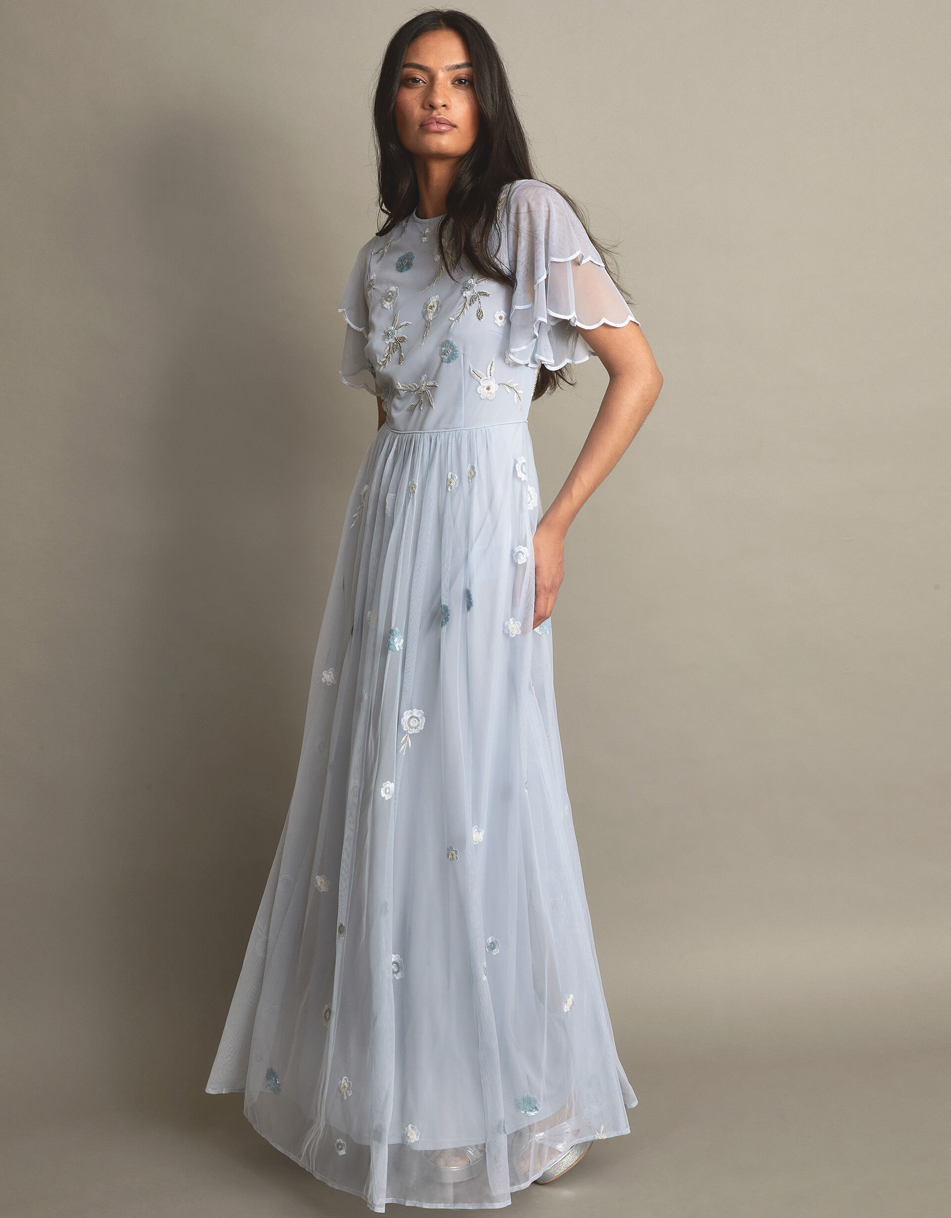 Monsoon grey antoinette dress outlet
