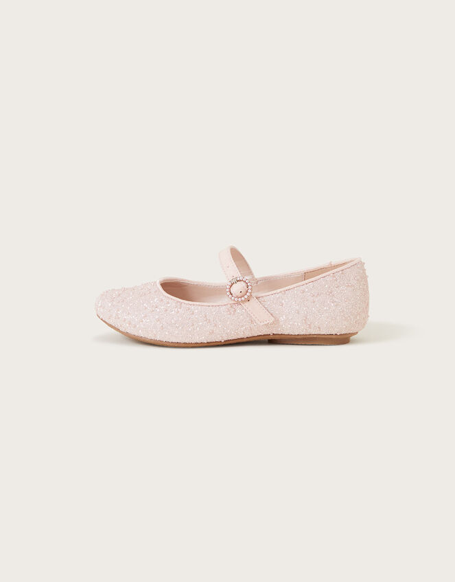 Dreamy Pearl Ballerina Flats, Pink (PINK), large